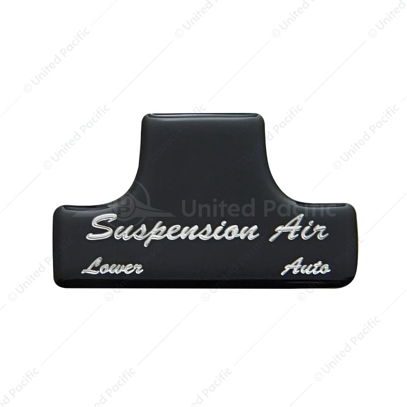 United Pacific "Suspension Air" Switch Guard Sticker Only - Glossy Black 21026-1K