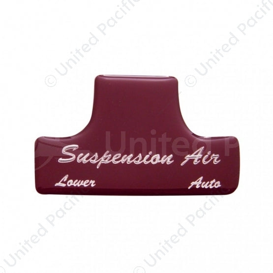 United Pacific "Suspension Air" Switch Guard Sticker Only - Candy Red 21026-1R