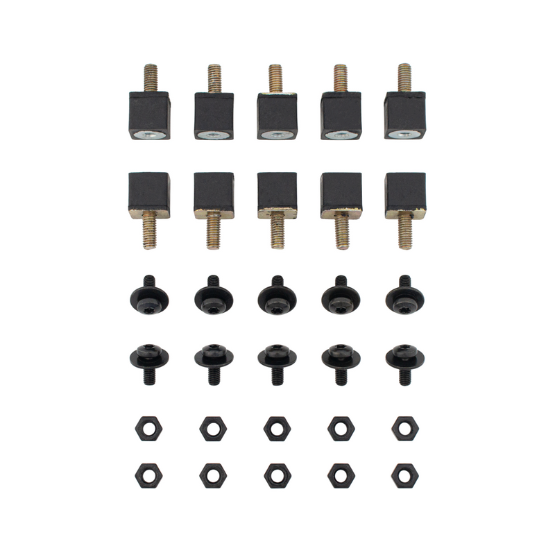 United Pacific Black Grille Screw Set For 2003-2017 Volvo VNL (Bulk) 21039B