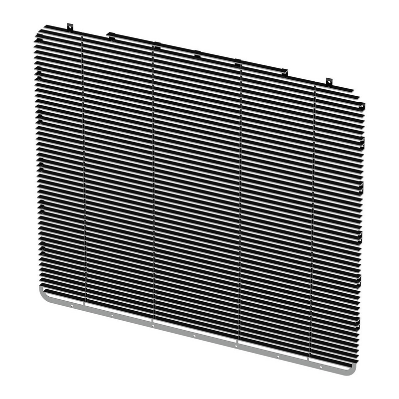 United Pacific Aluminum Billet Style Grille Insert With Horizontal Bars For Peterbilt 389 21050