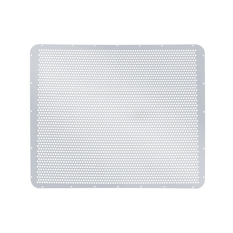 United Pacific 430 Stainless Grille Mesh For Peterbilt 379 With Extended Hood Alternating Round Holes 21063