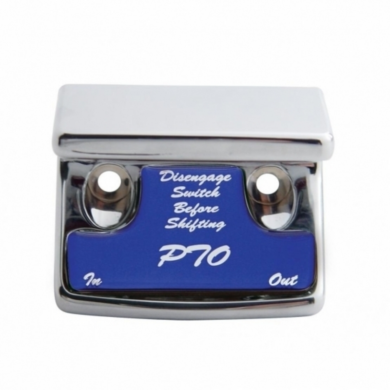United Pacific "PTO" Switch Guard With Blue Sticker 21070