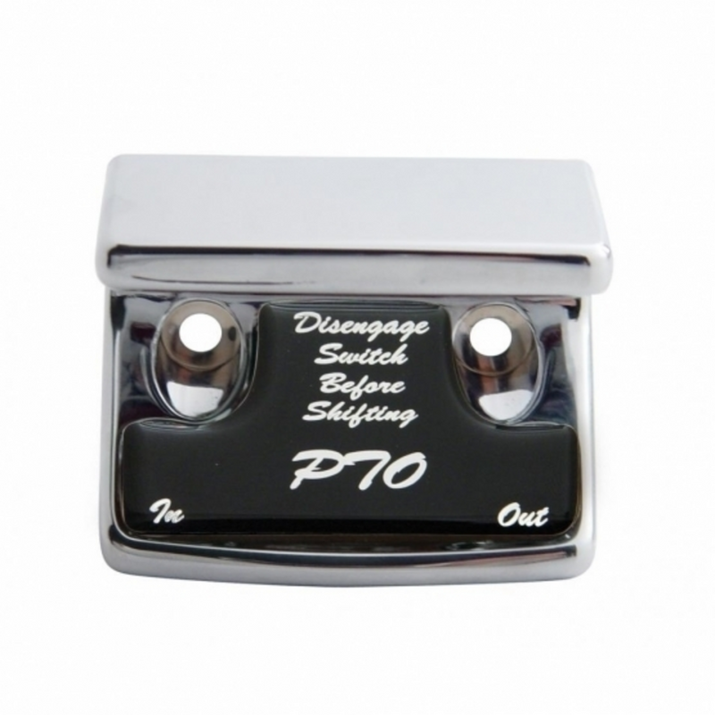 United Pacific "PTO" Switch Guard With Black Sticker 21072