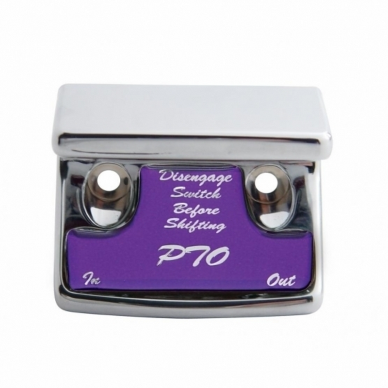 United Pacific "PTO" Switch Guard With Purple Sticker 21073