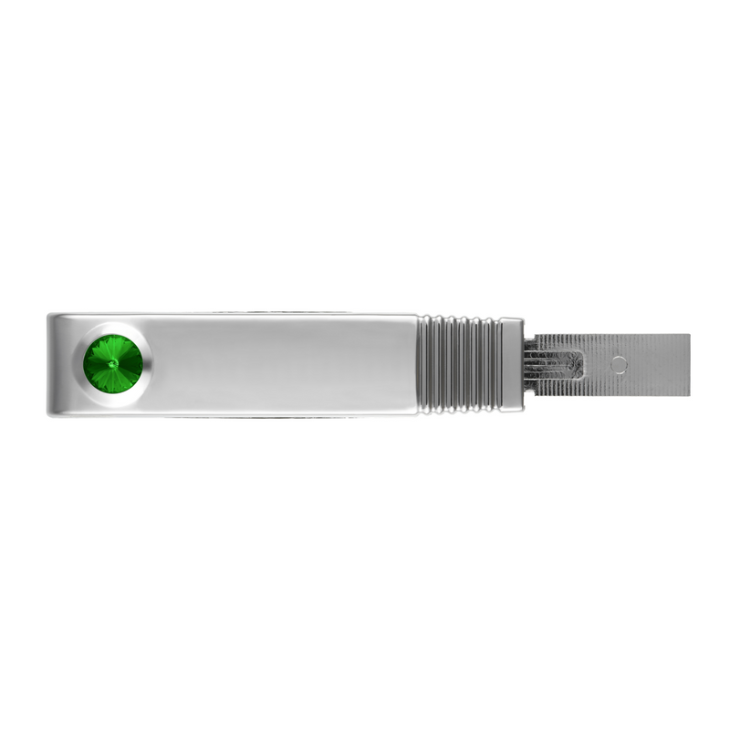 United Pacific Turn Signal Lever Cover With Green Crystal 21084
