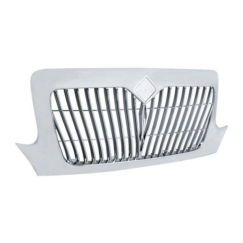 United Pacific Chrome Grille With Curved Grille Bars For 2002-2018 International Durastar 21206