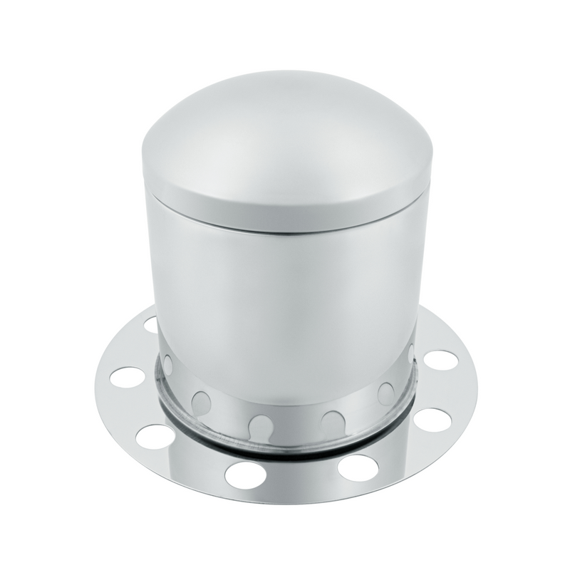 United Pacific Stainless Dome Rear Axle Cover 3PC Kit For 33mm Nut Cover Steel/Aluminum Wheel 21221