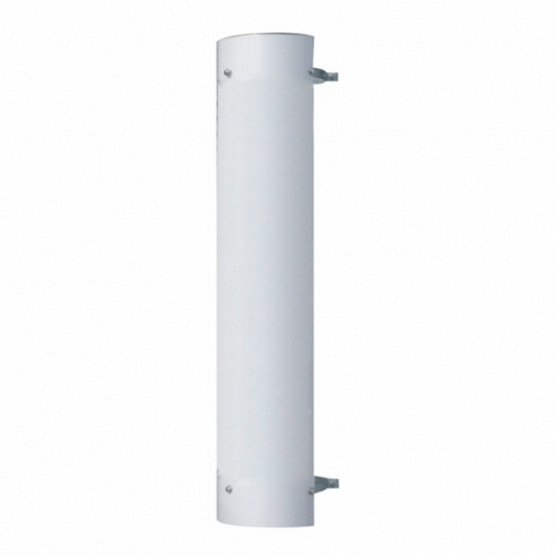 United Pacific 48" Tall 180 Degree Stainless Exhaust Muffler Shield For 6" Diameter Exhaust Plain 21230