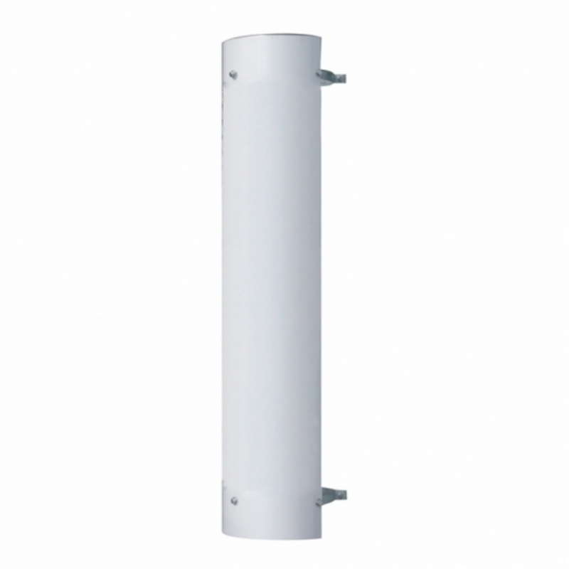 United Pacific 48" Tall 180 Degree Stainless Exhaust Muffler Shield For 7" Diameter Exhaust Plain 21231