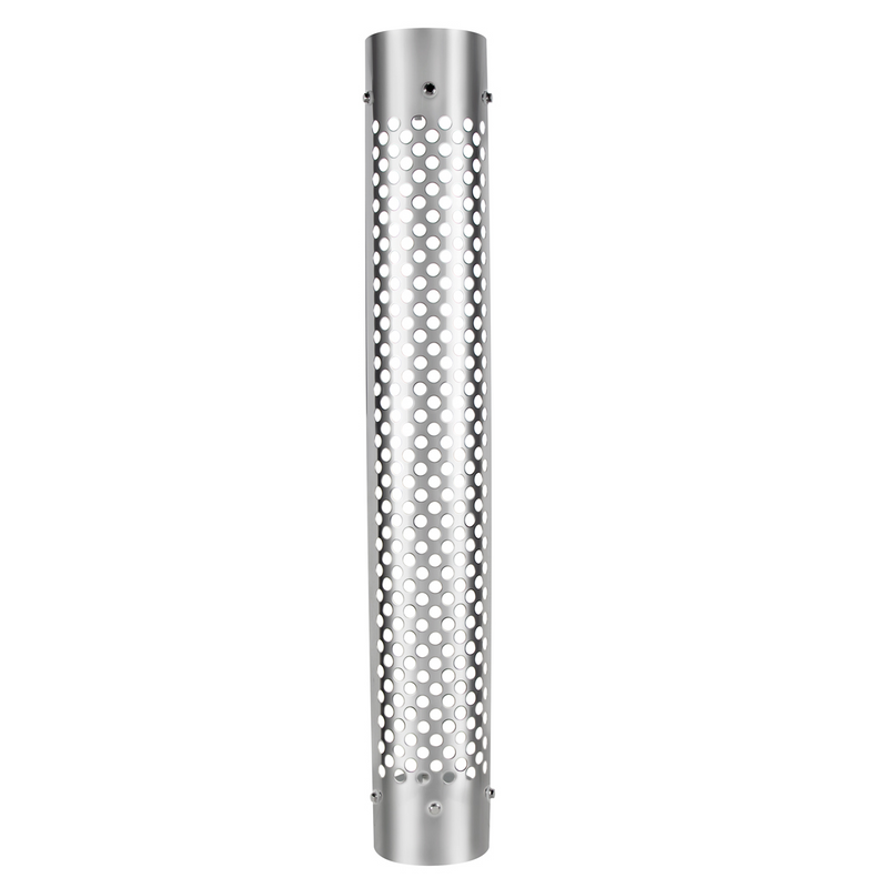 United Pacific 48" Tall 180 Degree Stainless Exhaust Muffler Shield For 5" Diameter Exhaust Round Slot 21233