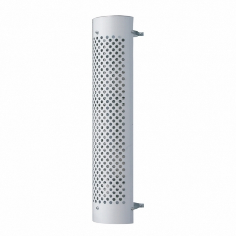 United Pacific 48" Tall 180 Degree Stainless Exhaust Muffler Shield For 6" Diameter Exhaust Round Slot 21234