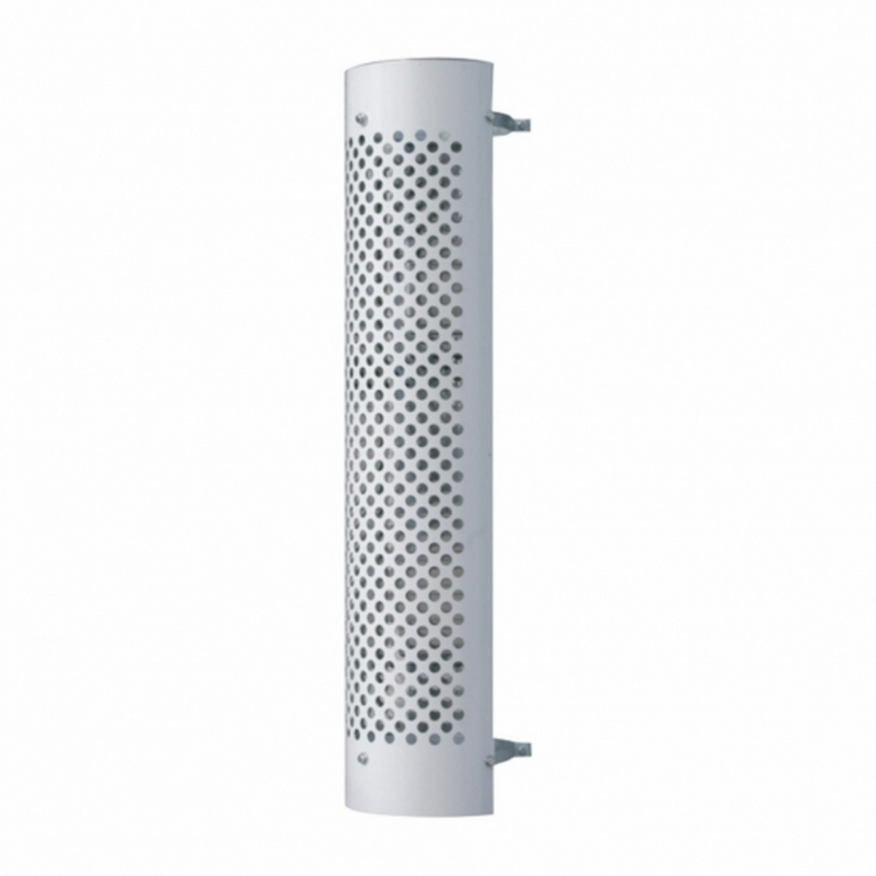 United Pacific 48" Tall 180 Degree Stainless Exhaust Muffler Shield For 7" Diameter Exhaust Round Slot 21235