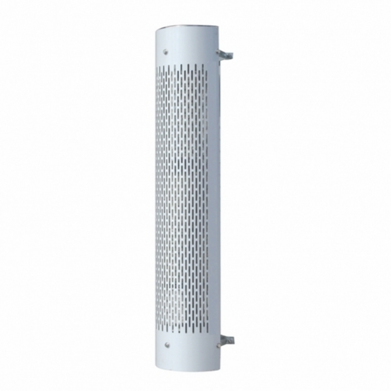 United Pacific 48" Tall 180 Degree Stainless Exhaust Muffler Shield For 6" Diameter Exhaust Vertical Slot 21238