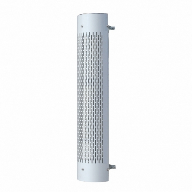 United Pacific 48" Tall 180 Degree Stainless Exhaust Muffler Shield For 8" Diameter Exhaust Vertical Slot 21241