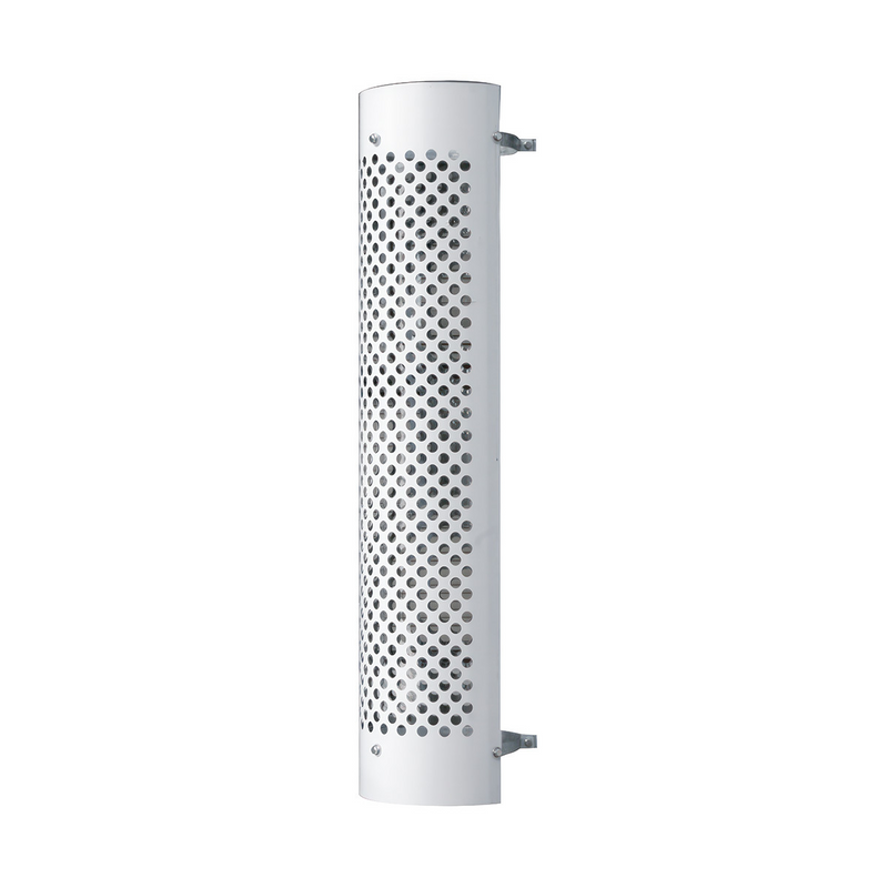United Pacific 48" Tall 270 Degree Stainless Exhaust Muffler Shield For 10" Diameter Exhaust Round Slot 21245