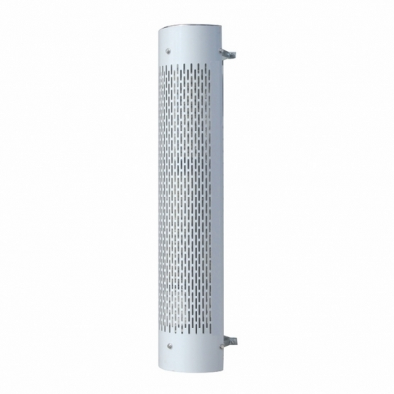 United Pacific 48" Tall 270 Degree Stainless Exhaust Muffler Shield For 9" Diameter Exhaust Vertical Slot 21248