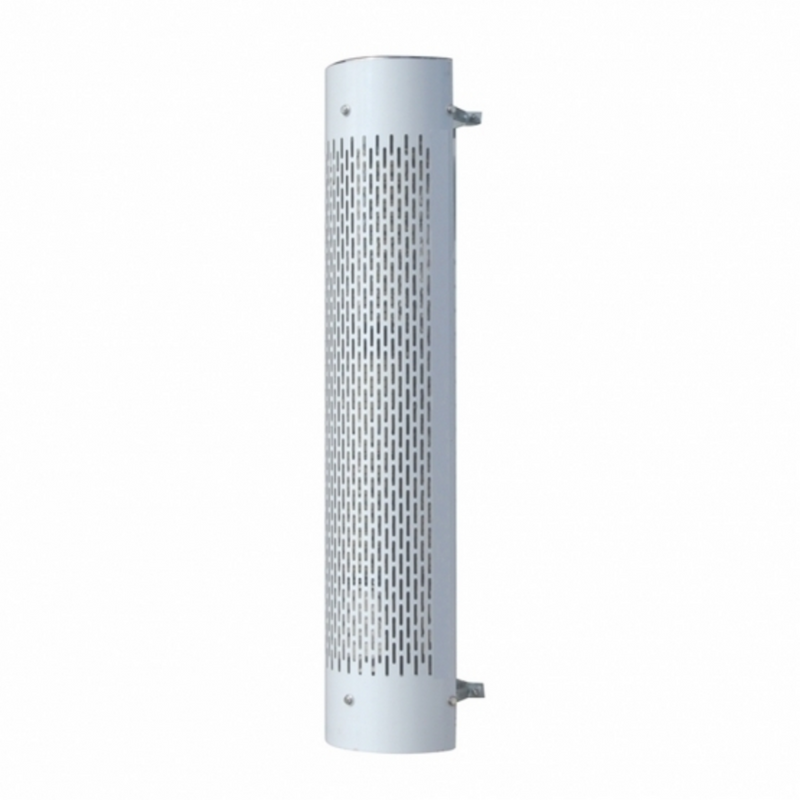 United Pacific 48" Tall 270 Degree Stainless Exhaust Muffler Shield For 10" Diameter Exhaust Vertical Slot 21249