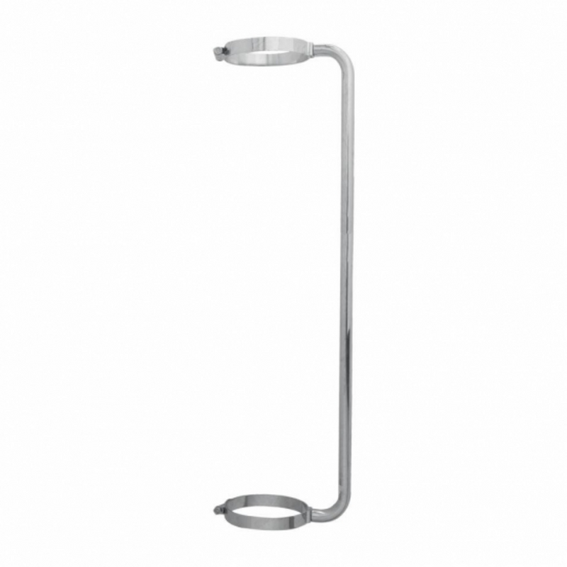 United Pacific 45" Chrome Exhaust Grab Handle 7" Clamp 21308