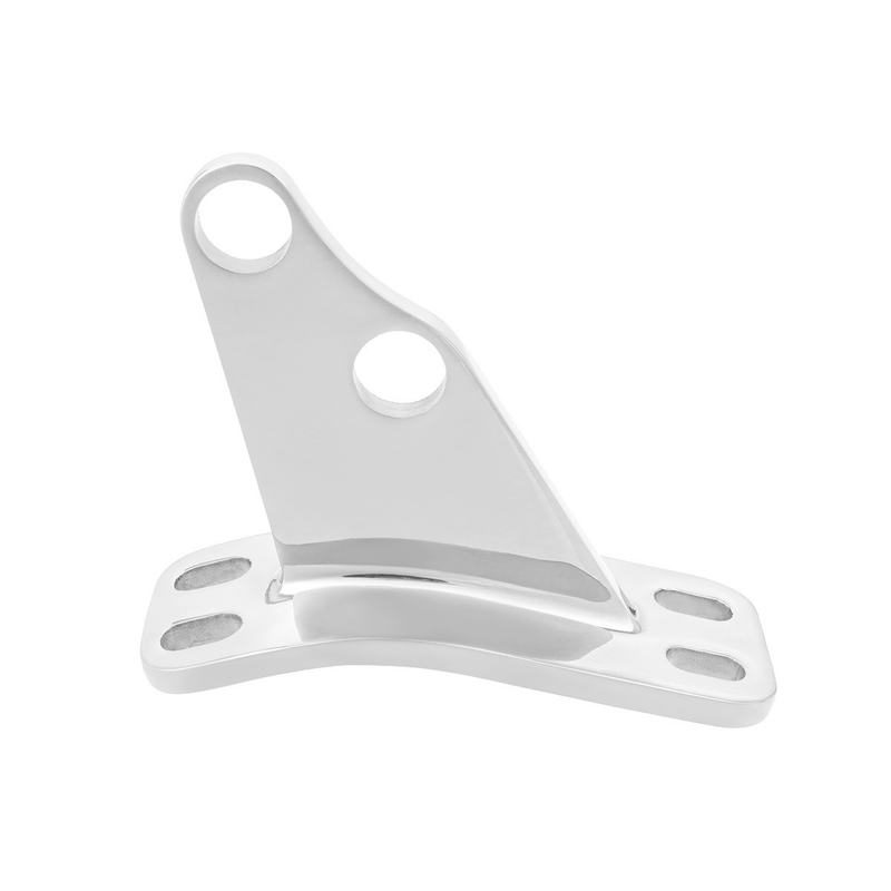 United Pacific Stainless Steel Competition Series Angled Exhaust Bracket For Peterbilt 21320