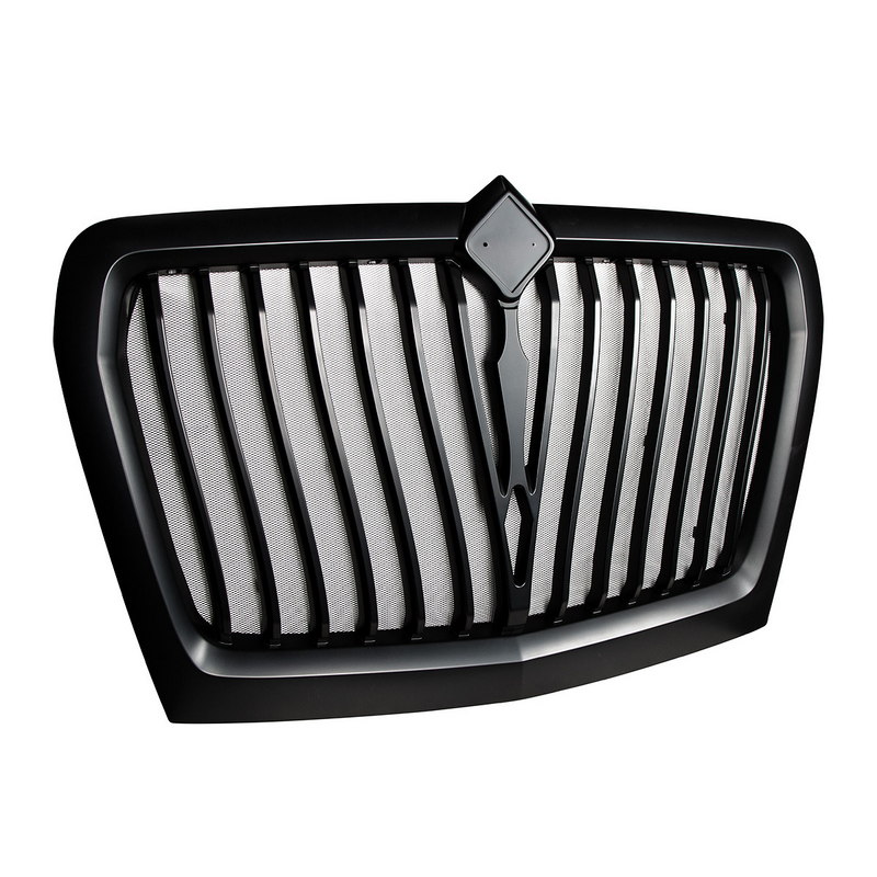 United Pacific Black Curved Style Grille With Bug Screen For 2018-2026 International LT 21335
