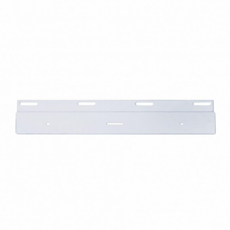 United Pacific Stainless Top Mud Flap Plate 17" Light Bar Cutout (Each) 21396