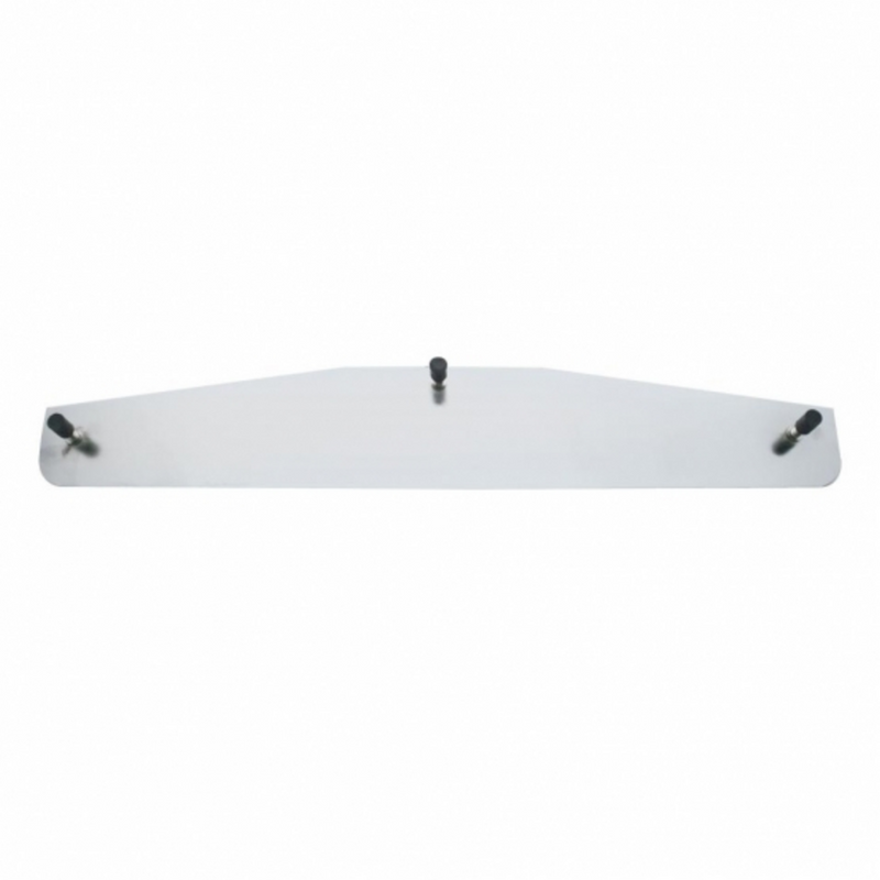 United Pacific 3" X 12" 304 Stainless Standard Bottom Mud Flap Plate Welded Stud 21416