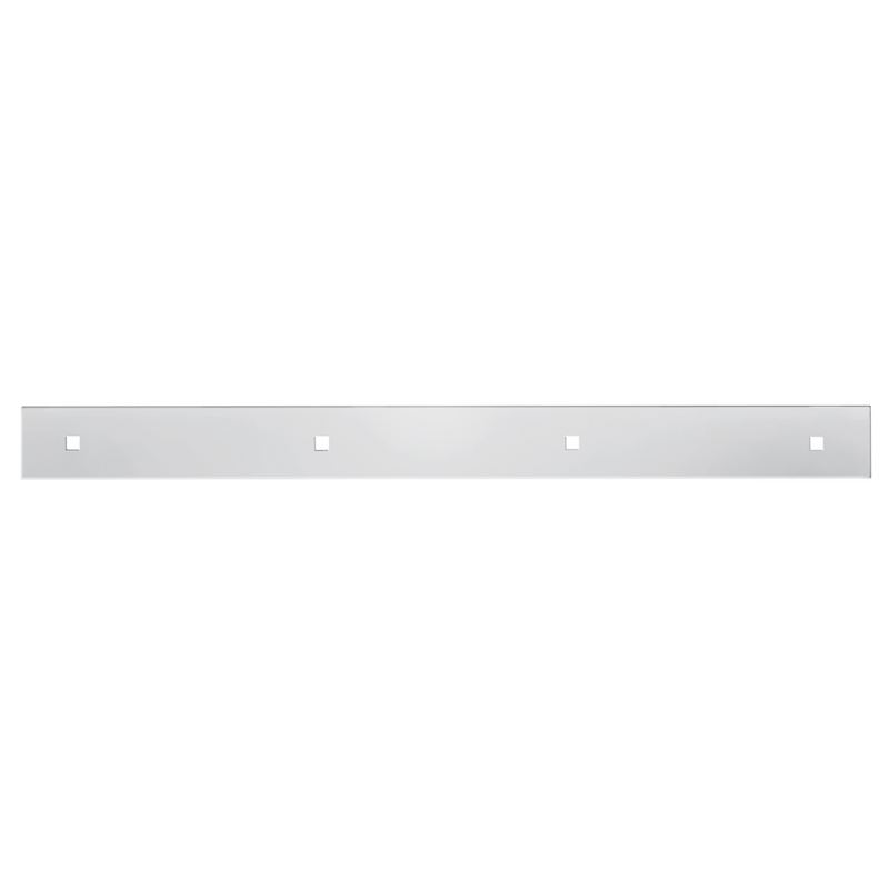United Pacific 2" X 24" 430 Stainless Steel Top Mud Flap Plate Bolt Thru 21432