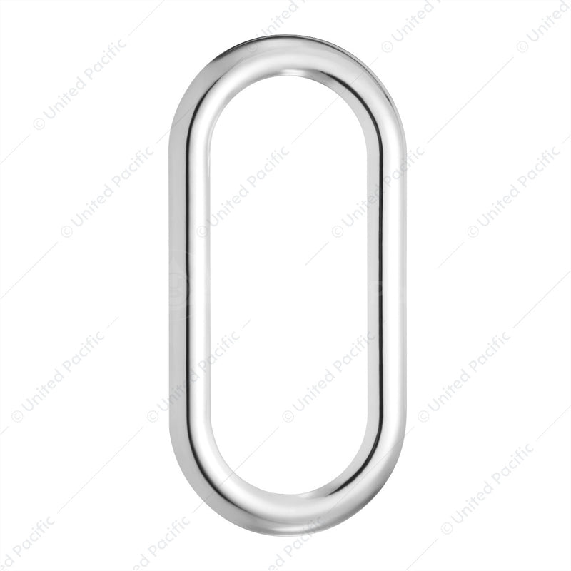 United Pacific Peterbilt Stainless Oval Window Trim 21718-1