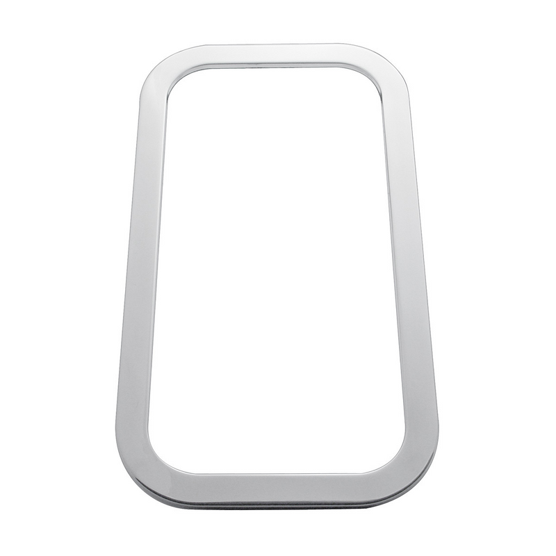 United Pacific Stainless Steel Exterior View Window Trim For 2005+ Peterbilt (Bulk) 21741B
