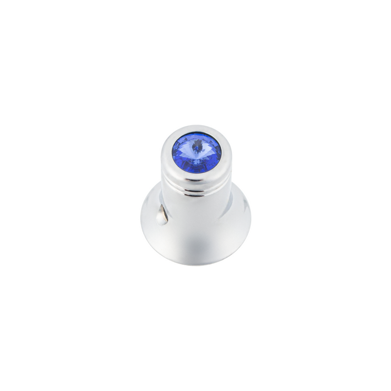 United Pacific CB Channel Knob Blue Crystal 21779