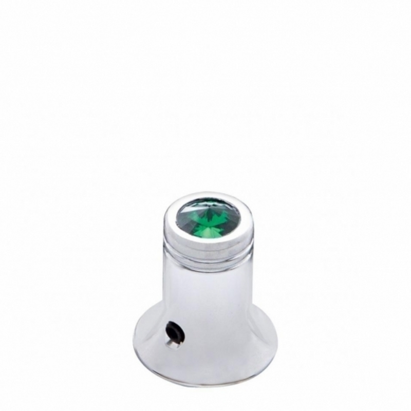 United Pacific CB Channel Knob Green Crystal 21781