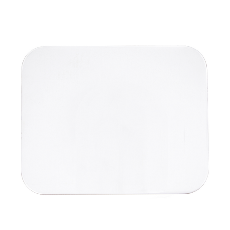 United Pacific Stainless Steel 4"x 5" Permit Sticker Plate With Adhesive 21904