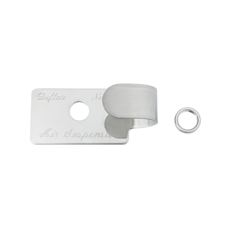 United Pacific Stainless Switch Guard For Peterbilt 379 Air Suspension 23003
