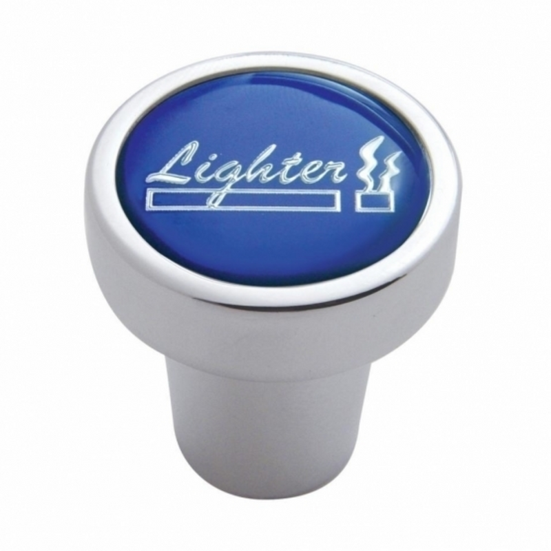 United Pacific Cigarette Lighter Knob Blue Glossy Sticker 23161