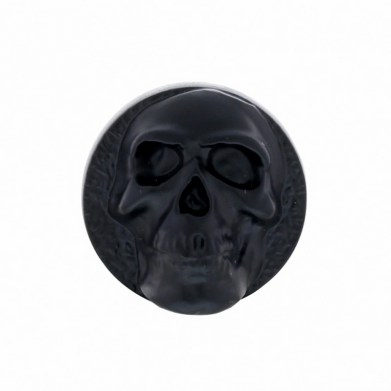 United Pacific Black Skull Dash Knob 23198