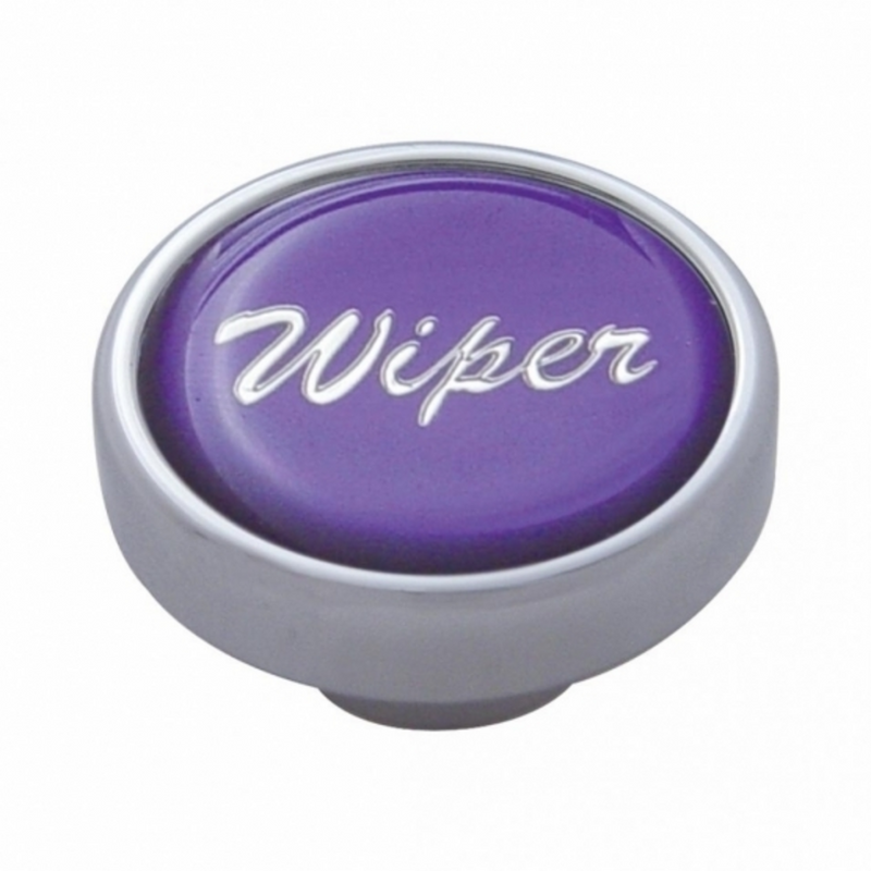 United Pacific "Wiper" Dash Knob Purple Glossy Sticker 23204