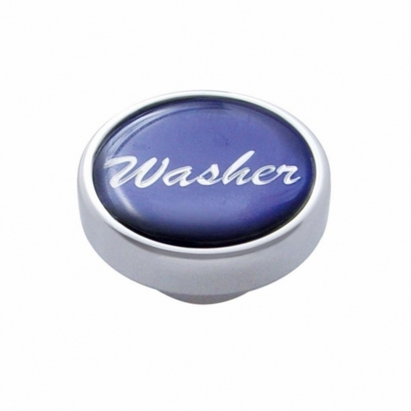 United Pacific "Washer" Dash Knob Blue Glossy Sticker 23209