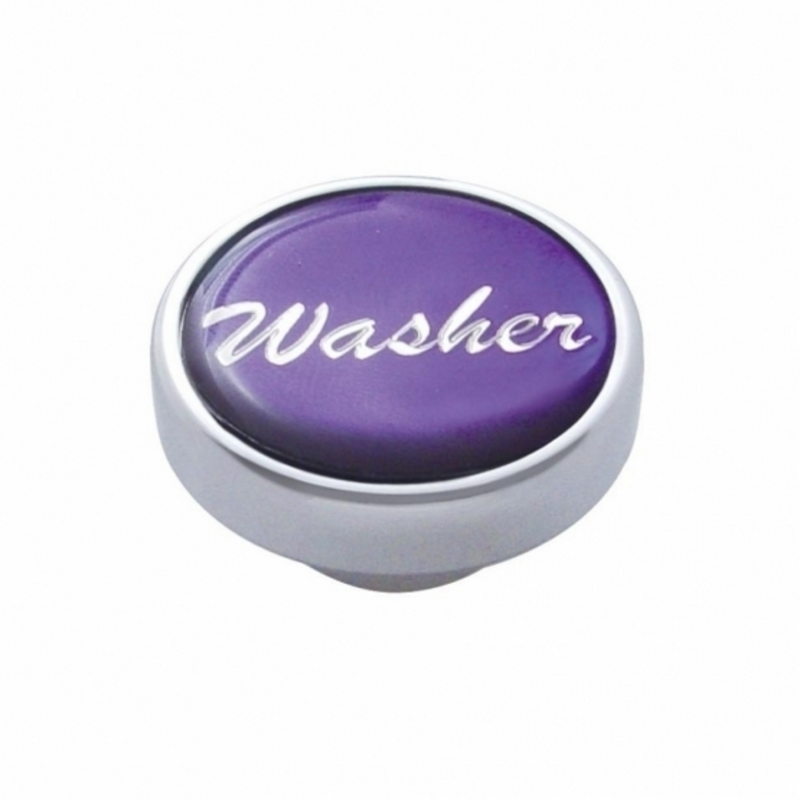 United Pacific "Washer" Dash Knob Purple Glossy Sticker 23211