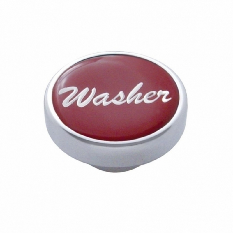United Pacific "Washer" Dash Knob Red Glossy Sticker 23212