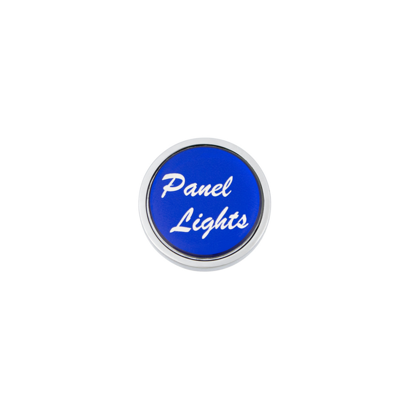 United Pacific "Panel Lights" Dash Knob Blue Glossy Sticker 23216