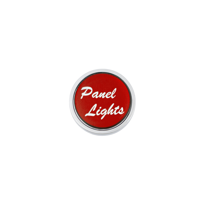 United Pacific "Panel Lights" Dash Knob Red Glossy Sticker 23219