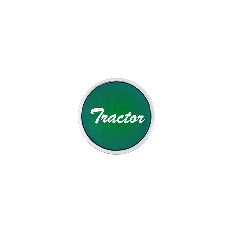 United Pacific "Tractor" Long Air Valve Knob Green Glossy Sticker 23336