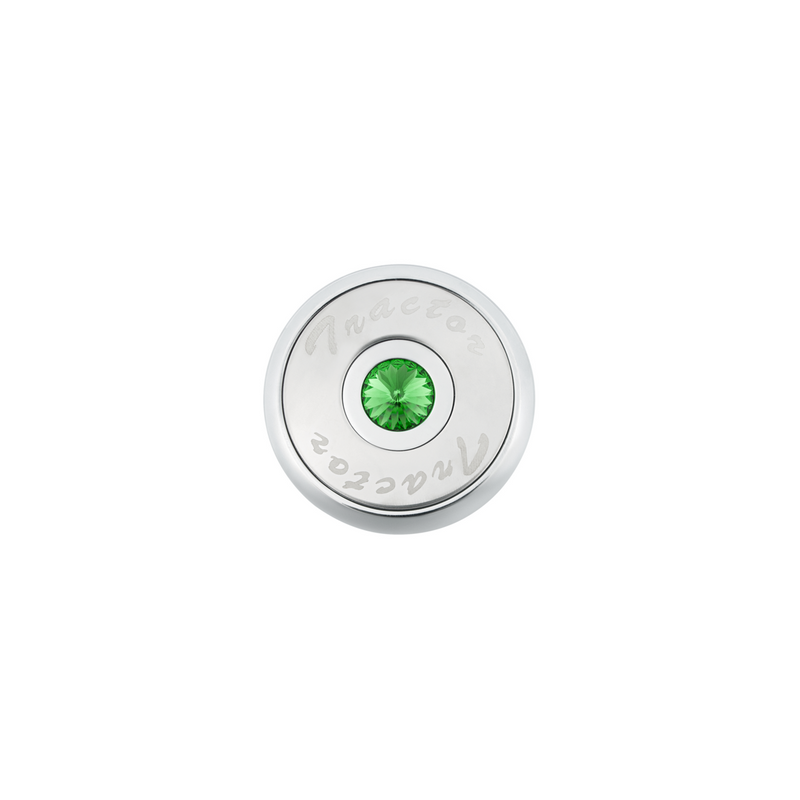 United Pacific "Tractor" Deluxe Air Valve Knob Green Crystal 23513