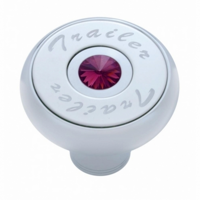 United Pacific "Trailer" Deluxe Air Valve Knob Purple Crystal 23520