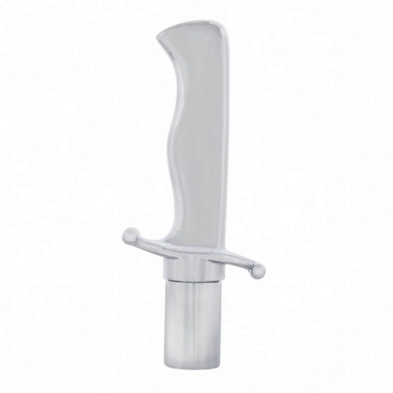 United Pacific Chrome Aluminum Dagger Air Valve Knob 23525