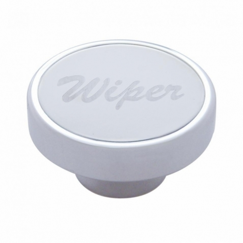 United Pacific "Wiper" Dash Knob With Stainless Plaque 23534