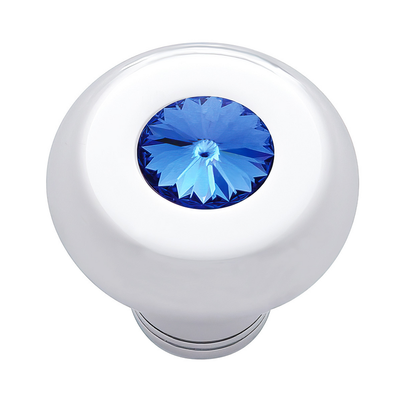United Pacific Small Deluxe Dash Knob With Blue Crystal 23583