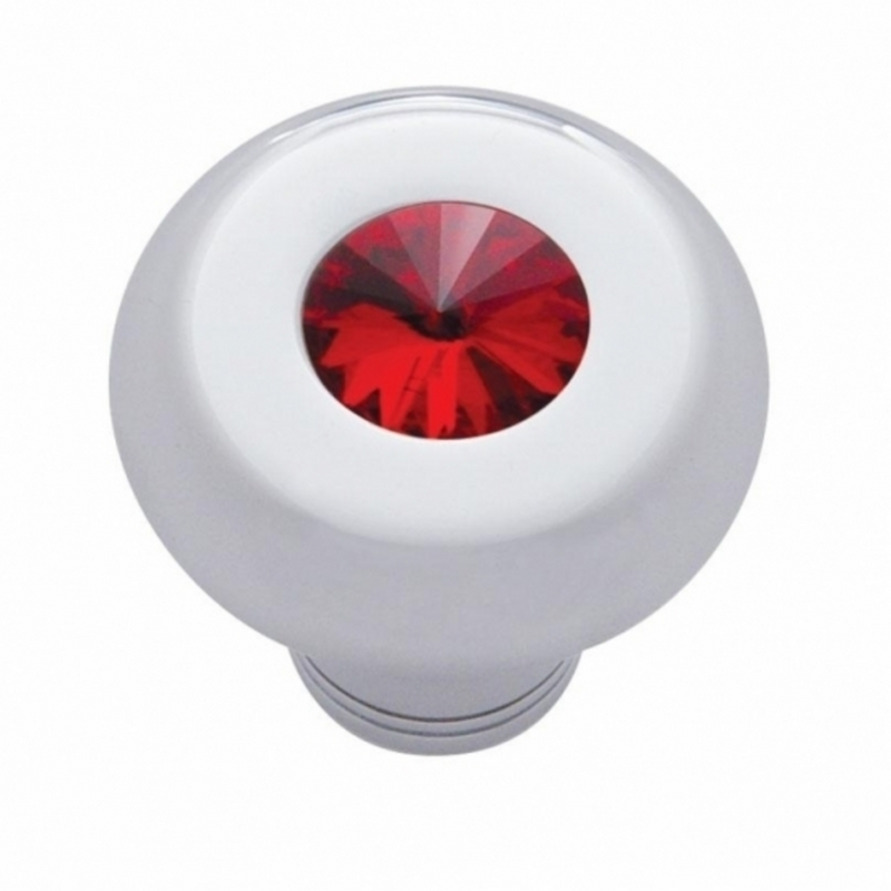 United Pacific Small Deluxe Dash Knob With Red Crystal 23587