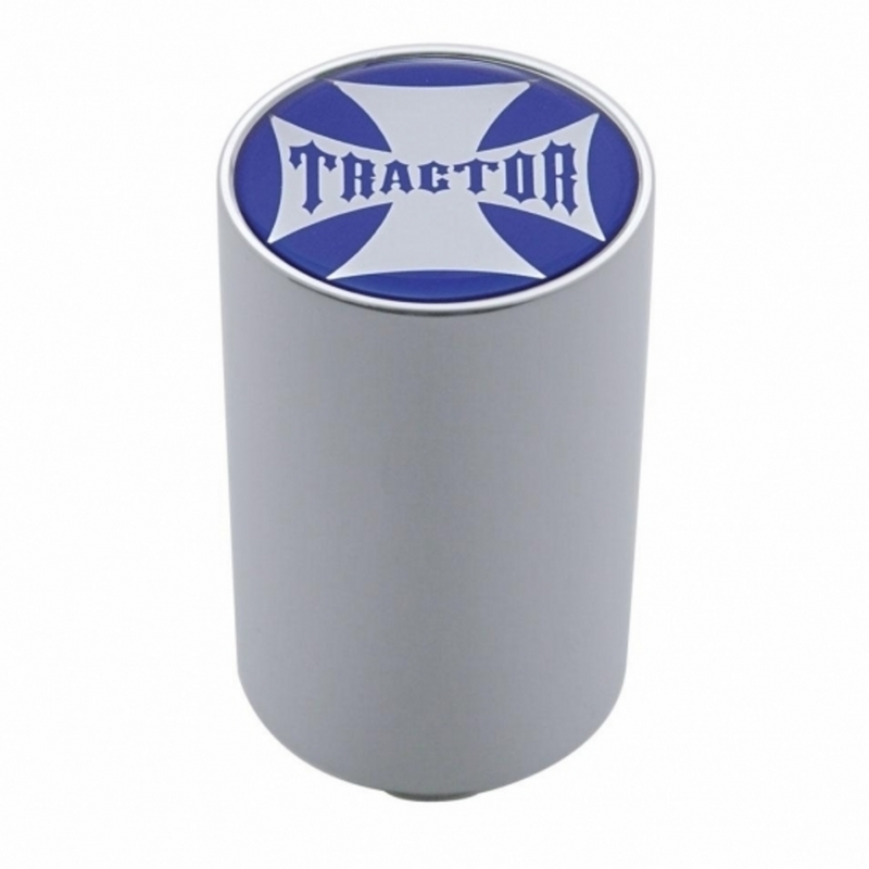 United Pacific "Tractor" 3" Air Valve Knob Blue Maltese Cross Sticker 23713