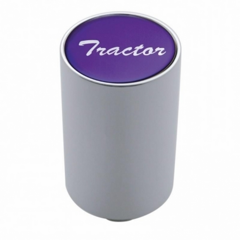 United Pacific "Tractor" 3" Air Valve Knob Purple Glossy Sticker 23727